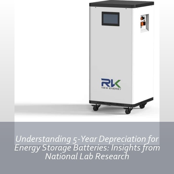 Understanding 5-Year Depreciation for Energy Storage Batteries: Insights from National Lab Research